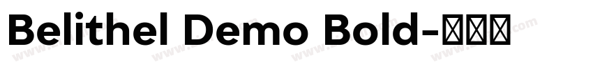 Belithel Demo Bold字体转换